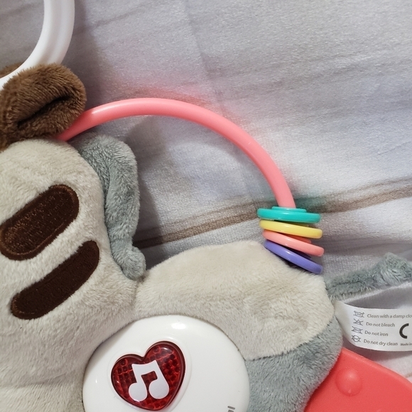 Moni Zebra Plush Musical Toy Soother Teether Sensory Embroidered 7 Inch - Picture 3 of 8